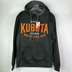 Kubbota Hooded Dark Grey Sweatshirt Small NWT